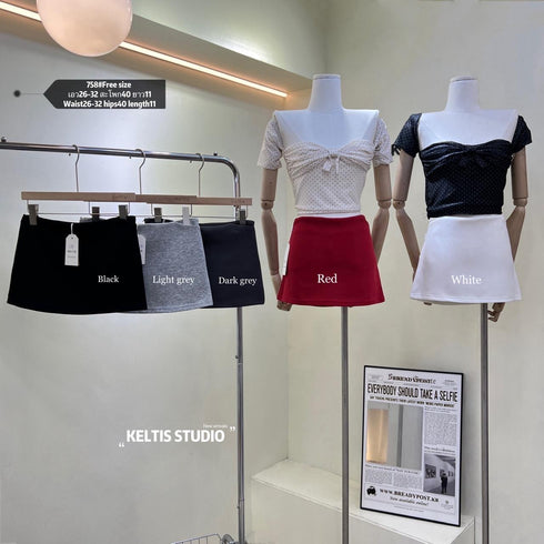 KELTIS Women Stylist Mini Pencil Skirts With Pocket